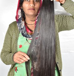 Extensions de cheveux humains indiens vierges Remy bruts non traités Faisceaux alignés sur les cuticules naturelles avec un style de vague profonde lâche - Product Image 4
