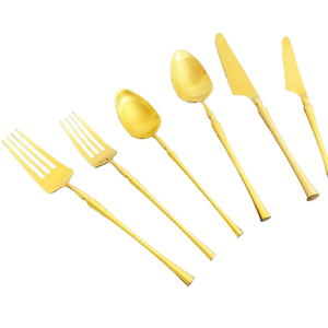 ชุดช้อนส้อมมีดีไซน์ทำจากเหล็กสแตนเลสพร้อมกระจกสำเร็จรูปเหมาะสำหรับใช้ในบ้านและโรงแรมจากอินเดีย - Product Image 5