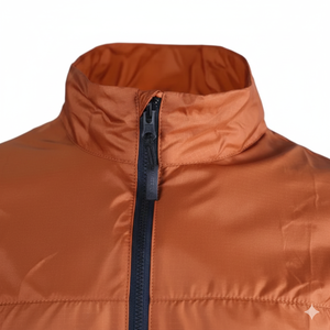 Meilleures ventes, fournisseur OEM personnalisé, veste imperméable unisexe à demi-zip, col montant, bouton, lettre, hiver, pluie - Product Image 4