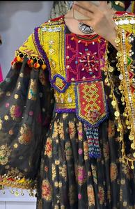 Robe de mariée traditionnelle afghane de qualité supérieure, vintage, ensemble de 2 pièces, longue robe et pantalon, service OEM, lavable - Product Image 6