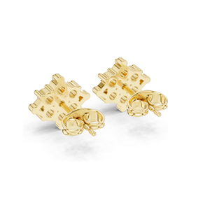 0.49 CT Lab Diamond Cluster Stud Earrings for Women VVSVS EF Clarity 18KT, 14KT, 10KT Gold & 925 Silver White, Yellow & - Product Image 5