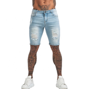 New Summer Denim Shorts <b>Men</b> <b>Jeans</b> Shorts Hole OEM Custom Wholesale Cheap Price Male <b>Jogger</b> <b>Men's</b> <b>Jean</b> Pants Oversized - Product Image 5