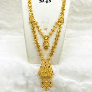 Conjunto de collar de joyería de moda de Dubái chapado en oro de 24K, pendientes, brazaletes, peines, broches, Material de cobre para Bulgaria - Product Image 1