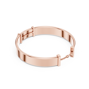 Synthetic Diamond <b>Baguette</b> Cut 10K Rose Gold Plated Unisex Adjustable Luxury Tennis <b>Bracelet</b> for Wedding Anniversary Gift - Product Image 5