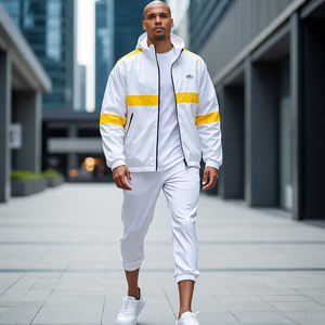 เสื้อกันลมผ้าไนลอนสำหรับผู้ชาย, เสื้อกันลมสำหรับเดินเขากลางแจ้ง100% - Product Image 4