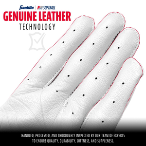 Gants de baseball et de softball en cuir KIP pour l'entraînement professionnel de frappe, de la MLB à la pro, Teeball, vente en gros en ligne, Franklin Sports - Product Image 3
