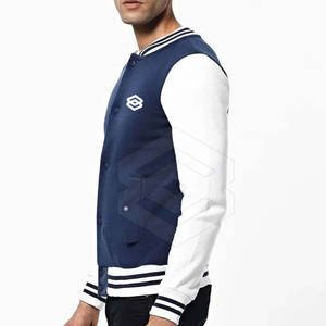 Chaqueta Universitaria de Invierno para Hombre con Logotipo Personalizado, Cuello Alto y Logotipo Frontal, Colores y Tallas Personalizables de Alta Calidad - Product Image 2