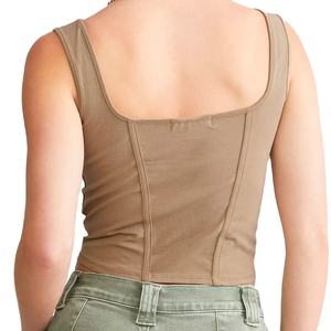 Wholesale Custom High Quality Active Gym Wear Fitness <b>Tops</b> <b>Crop</b> Stretch Running Workout Yoga Women Tank <b>Top</b> - Product Image 2