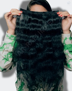 Juego de 7 extensiones de cabello sin procesar de 14 pulgadas, cabello Remy virgen de 100 por ciento, 100 a 120 gramos de grosor, aspecto Natural suave - Product Image 4