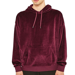 Sweats à capuche en velours pour hommes respirants, entièrement personnalisés, nouvelle mode, vente chaude, qualité supérieure, sweats à capuche en velours pour hommes à prix avantageux - Product Image 1