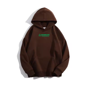 Sweat à capuche unisexe en molleton épais 100 % coton mélangé, respirant, séchage rapide, coupe classique, basiques unis - Product Image 4