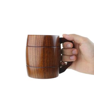 Tazas de oficina modernas de madera Tazas de cerveza con mango de verano Dátiles amargos Tazas de madera para beber Ocasión de Navidad - Product Image 3