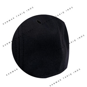 Nueva moda invierno cálido gorro para correr de alta calidad 100% tela de lana de algodón tamaño personalizado 5 paneles gorro para adultos para viajes - Product Image 4