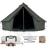 Tente de tourisme extérieure 4 saisons étanche pour le glamping Tente de luxe 3M 4M 5M 6M Tente en coton Tente de camping en toile