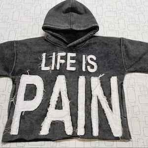 Sweat à capuche personnalisé avec logo brodé pour homme, en polaire de haute qualité, pull d'hiver à manches longues - Product Image 1