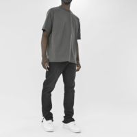 Jeans en denim pour hommes, pantalons droits décontractés et ajustés personnalisés, jeans stretch pour garçons, jeans skinny à fermeture éclair et braguette pour hommes