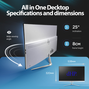 Nhà máy thương hiệu máy tính mới tất cả-trong-một PC 24 "Core i5 12400 8GB 256G SSD AIO monoblock Máy tính chơi Game tất cả trong một PC - Product Image 2