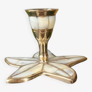 New Arrival Design Bone Inlay Candle Holder Mother of Pearl Inlay Candle <b>Stick</b> Holder Available at Best Price - Product Image 4