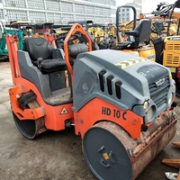 Compacteur vibrant à double tambour HAMM HD10 d'occasion, poids de travail 3 tonnes, moteur diesel, marque allemande d'origine