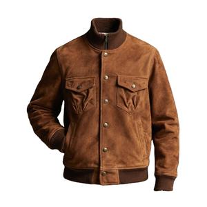 Chaqueta de cuero de motorista para hombre de colección de invierno al por mayor chaqueta de cuero de estilo lujoso para hombre de fabricante al por mayor - Product Image 2
