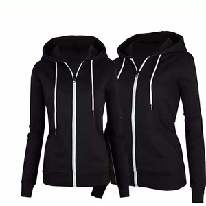 Sudadera con Capucha para Mujer, Informal, Lisa, para Invierno, con Logotipo Personalizado Bordado en la Parte Delantera, Corte Ajustado, Deportiva, 100% Algodón, Forro Polar Térmico - Product Image 3