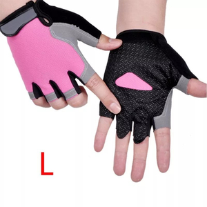 Guantes de Cuero de Primera Calidad para Ciclismo, Medios Dedos, con Logotipo Personalizado, para Verano, Ciclismo, Escalada, Entrenamiento, Fabricados en Pakistán - Product Image 3
