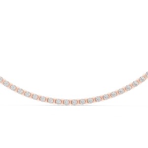 Collier en argent sterling 925 avec pierre de moissanite taille brillant rond, bijoux élégants pour mariée, vente en gros pour mariage et fiançailles - Product Image 4
