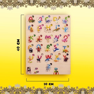 Vente en Gros Personnalisable 3D Alphabet en Bois Puzzle Animal Jouet Éducatif STEM pour Enfants - Product Image 4