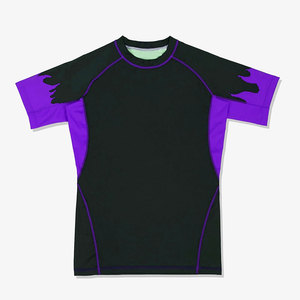 เสื้อรัดกล้ามแขนสั้นสำหรับ MMA ขายส่ง ระบายอากาศ แห้งเร็ว ต้านเชื้อแบคทีเรีย ผลิตตามสั่ง รับผลิตแบบ OEM - Product Image 3