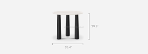Modern <b>Round</b> <b>Dining</b> <b>Table</b> Set for Home Apartment Contemporary Park Hotel Villa Farmhouse School Office Building - Product Image 6