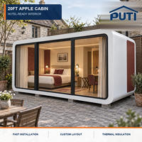 Cabine de luxe mobile de 20 pieds, bureau extérieur, pod de travail mobile pour jardin