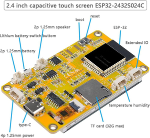 Écran ESP32 de 2,4 pouces ESP32-2432S024 Écran tactile capacitif ILIx 9341 <span class=keywords><strong>Module</strong></span> <span class=keywords><strong>LCD</strong></span> <span class=keywords><strong>TFT</strong></span> 240x320 Carte de développement ESP-32 - Product Image 3