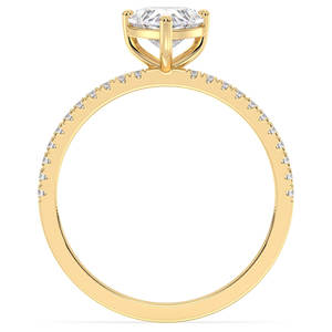 Reyes แหวนโซลิแทร์เงินแท้925เรียบง่ายสำหรับผู้หญิงได้รับการรับรองว่าเป็นเครื่องประดับเพชรโมอิสซาไนต์สำหรับผู้หญิง - Product Image 6