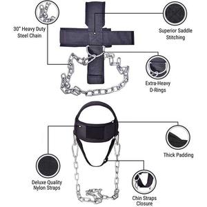 Adjustable Anti-Slip Neoprene Sports <b>Head</b> Harness Workout Training Weightlifting <b>Head</b> Neck Lifting Support - Product Image 2