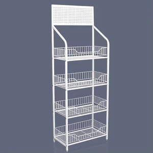 Estantes duraderos de un solo lado para aperitivos, diseño moderno, estante de exhibición de supermercado multicapa, soporte metálico ligero - Product Image 4