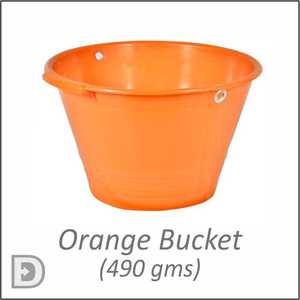 ถังปูนพลาสติก PP อเนกประสงค์ Anax Orange Ultra Hold ขนาด 9 ลิตร แบบพกพา น้ำหนักเบา กันน้ำ สำหรับใช้ในครัวเรือน - Product Image 1