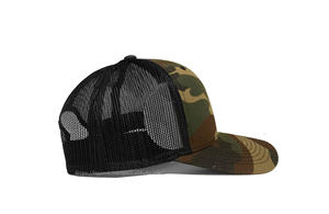 Casquettes de camionneur camouflage personnalisées de haute qualité Chapeaux de camionneur en maille brodés personnalisés Casquettes de sport en gros - Product Image 5