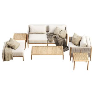 Living Room <b>Sofa</b> Furniture Made Of Quality Teak Wood, Modern Minimalist Design With Soft Foam Lining And Smooth Fabric - Product Image 5