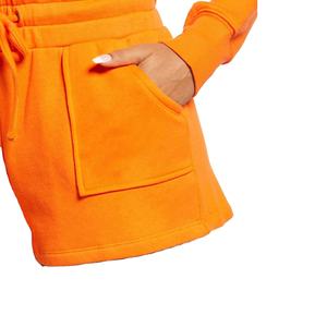 Pantalones cortos de algodón para mujer, ropa informal de verano, pantalones cortos de algodón de color sólido para mujer con cintura elástica, cintura alta - Product Image 5