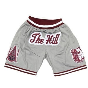 Alabama A & M สำหรับทุกเพศกางเกงขาสั้นกีฬาทำด้วยผ้าขนสัตว์แบบลำลองเอวกลางมีเชือกผูกตกแต่งซักได้ - Product Image 1