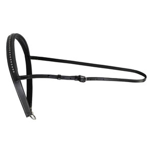 Noche estrellada Cuero negro Banda para la nariz occidental Caballos Calzones Tamaño completo Banda para la nariz ecuestre Puntos de acero inoxidable Calidad Premium - Product Image 2