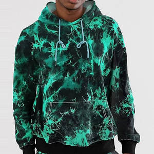 Sweats à capuche Tie Dye pour hommes de haute qualité avec manches longues Vente en gros de vêtements imprimés en polaire - Product Image 3