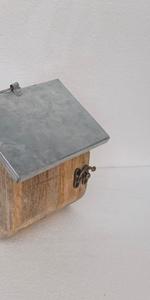 Nichoir en métal galvanisé et en bois - Product Image 6