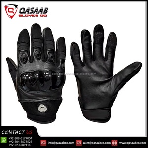 Gants en cuir noir à doigts entiers très vendus Gants de course imperméables pour motards et motards Sports respirants avec écran tactile - Product Image 3