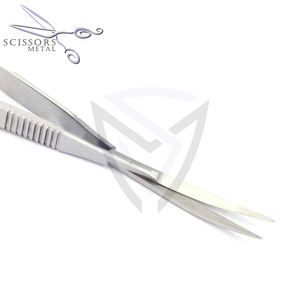 Ciseaux à cuticules à ressort droits finis satinés de haute qualité Nouveaux ciseaux écologiques et ciseaux à sourcils - Product Image 1