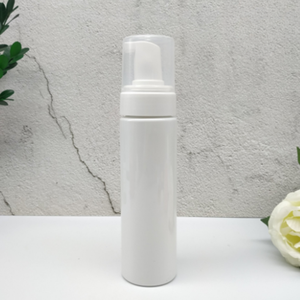 Botella de plástico PET espumosa blanca Pavico de 200ml, cepillo de 42mm, embalaje de cosméticos hecho a mano de lujo, diseño personalizado certificado ISO 9001 - Product Image 2