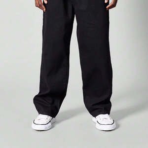 กางเกงสตรีทแวร์ทรงหลวมสำหรับผู้ชายกางเกงขากว้างเอวยางยืดออกแบบโลโก้ได้ตามต้องการ - Product Image 6