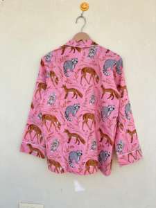 Costume de nuit indien exclusif 100% coton fait à la main imprimé fleuri luxe décontracté élégant popeline pour printemps été automne hiver-ODM - Product Image 6