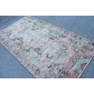 Tapis turc vintage, tapis de 4,6x8 pieds (140x245 cm), tapis oriental en laine rouge - Product Image 4