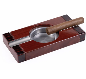 High Quality Wooden <b>Ashtray</b> Whisky Cup Tray Cigar Table Top Cigarette Tray Wooden Cigar <b>Ashtray</b> from India - Product Image 1